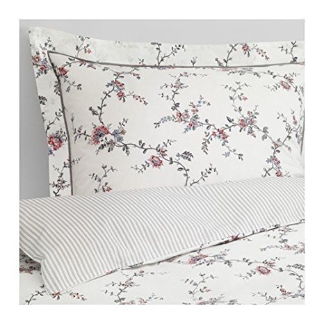 ikea bettwäsche blumen weiß