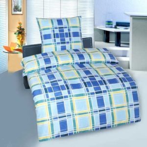 Hübsche Bettwäsche aus Baumwolle - blau 200x200 von Magita