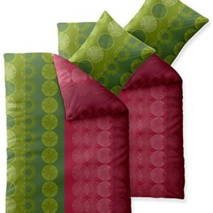 Schöne Bettwäsche aus Baumwolle - rosa 135x200 von aqua-textil