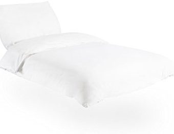 Hübsche Bettwäsche aus Baumwolle - weiß 135x200 von Superbetten-321