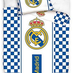 Kuschelige Bettwäsche aus Baumwolle - weiß 140x200 von Real Madrid F.C.