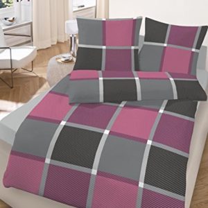 Kuschelige Bettwäsche aus Biber - grau 135x200 von Ido
