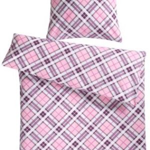Traumhafte Bettwäsche aus Biber - rosa 155x220 von Genieße den Schlaf