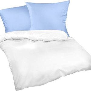 Schöne Bettwäsche aus Biber - weiß 135x200 von Genieße den Schlaf