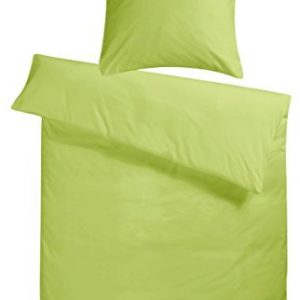 Hübsche Bettwäsche aus Flanell - grün 200x200 von Carpe Sonno