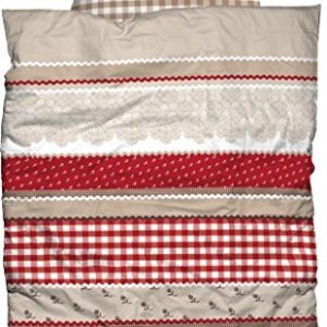 Kuschelige Bettwäsche aus Flanell - rot 135x200 von Casatex