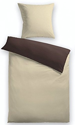 Traumhafte Bettwäsche aus Fleece - braun 155x220 von HomeStylist