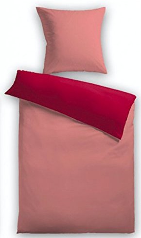 Hübsche Bettwäsche aus Fleece - Rosen rot 155x220 von HomeStylist