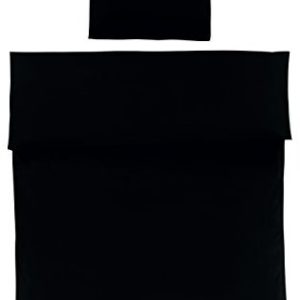 Hübsche Bettwäsche aus Linon - schwarz 135x200 von optidream