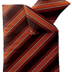 Kuschelige Bettwäsche aus Microfaser - braun 135x200 von aqua-textil
