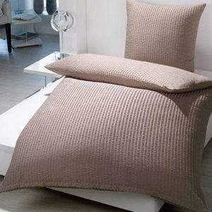 Schöne Bettwäsche aus Microfaser - braun 135x200 von lifestyle4living