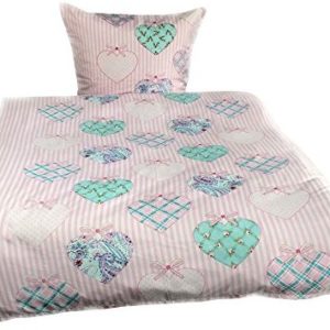 Schöne Bettwäsche aus Microfaser - rosa 135x200 von Leonado Vicenti