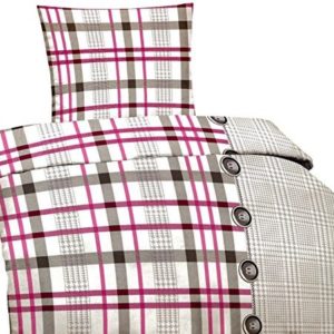 Schöne Bettwäsche aus Microfaser - rosa 135x200 von Leonado Vicenti
