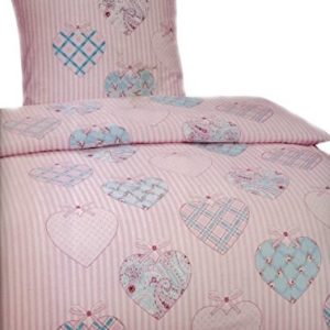 Hübsche Bettwäsche aus Microfaser - rosa 135x200 von Leonado Vicenti
