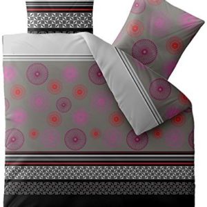 Schöne Bettwäsche aus Microfaser - rosa 200x220 von aqua-textil