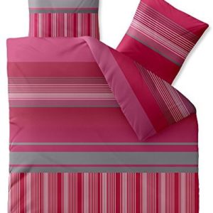 Kuschelige Bettwäsche aus Microfaser - rosa 200x220 von CelinaTex