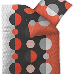 Schöne Bettwäsche aus Microfaser - schwarz 135x200 von aqua-textil