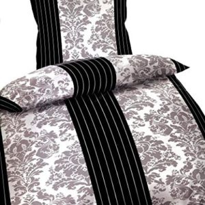 Kuschelige Bettwäsche aus Microfaser - schwarz 135x200 von Bertels