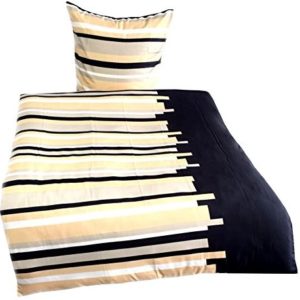 Schöne Bettwäsche aus Microfaser - schwarz 135x200 von Leonado Vicenti