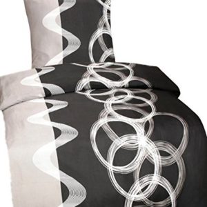 Traumhafte Bettwäsche aus Microfaser - schwarz 135x200 von Leonado Vicenti