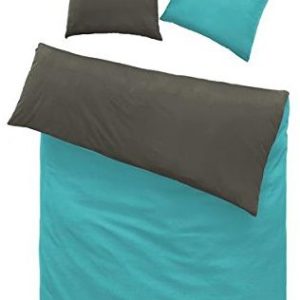 Schöne Bettwäsche aus Renforcé - grau 135x200 von optidream