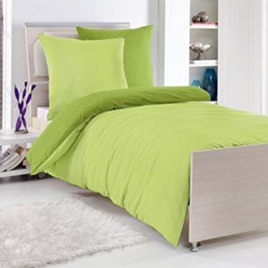 Traumhafte Bettwäsche aus Renforcé - grün 135x200 von optidream