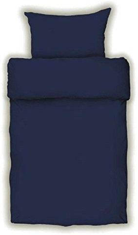 Schöne Bettwäsche aus Satin - blau 135x200 von Bettendreams