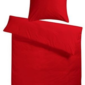 Traumhafte Bettwäsche aus Satin - rot 220x240 von Carpe Sonno