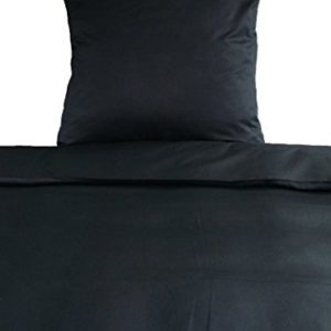 Schöne Bettwäsche aus Satin - schwarz 135x200 von Bettendreams