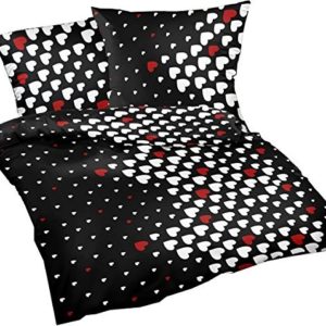 Traumhafte Bettwäsche aus Satin - schwarz weiß 135x200 von Carpe Sonno