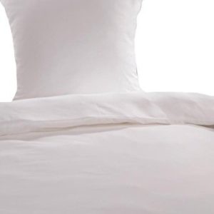 Hübsche Bettwäsche aus Satin - weiß 135x200 von Bettendreams