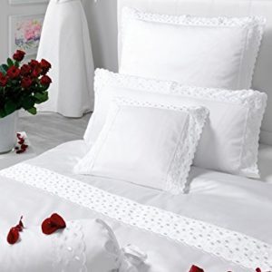 Traumhafte Bettwäsche aus Satin - weiß 135x200 von Estella