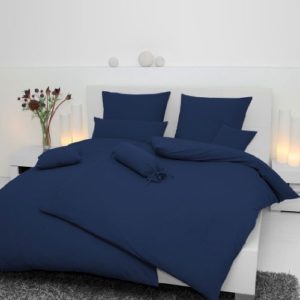 Traumhafte Bettwäsche aus Seersucker - blau 135x200 von Janine Design
