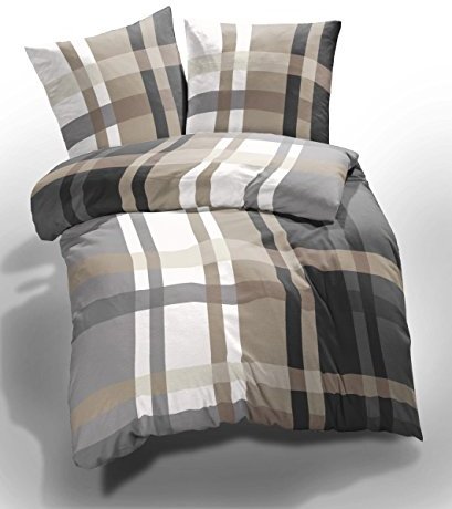 Traumhafte Bettwäsche aus Seersucker - braun 135x200 von ...
