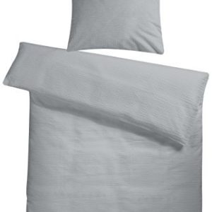 Hübsche Bettwäsche aus Seersucker - grau 200x220 von Carpe Sonno