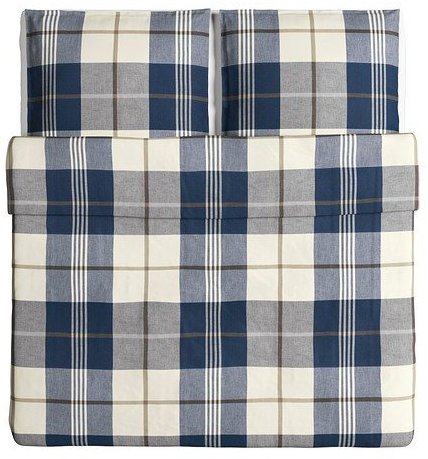 Hübsche Bettwäsche aus Baumwolle - blau 220x240 von Ikea