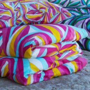 Hübsche Bettwäsche aus Baumwolle - rosa 220x240 von Ikea