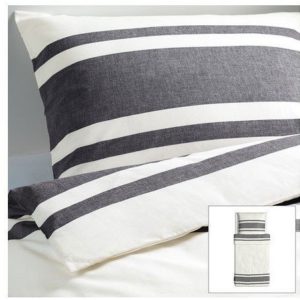 Schöne Bettwäsche aus Baumwolle - schwarz 140x200 von Ikea