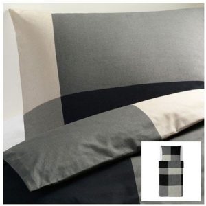 Schöne Bettwäsche aus Baumwolle - schwarz von Ikea