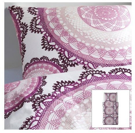 Traumhafte Bettwäsche aus Baumwolle - weiß 155x220 von Ikea