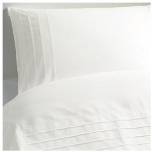 Hübsche Bettwäsche aus Baumwolle - weiß 220x240 von Ikea