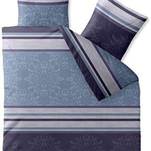 Hübsche Bettwäsche aus Baumwolle - blau 200x220 von CelinaTex