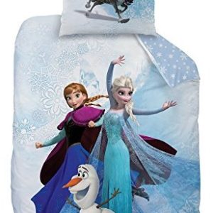Kuschelige Bettwäsche aus Baumwolle - Disney blau 135x200 von Disney
