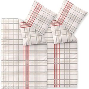Kuschelige Bettwäsche aus Baumwolle - grau 155x220 von CelinaTex