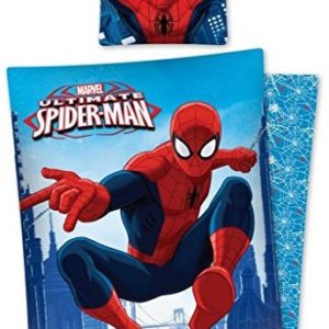 Hübsche Bettwäsche aus Baumwolle - Spiderman 140x200 von Marvel
