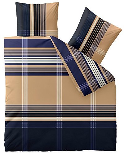 Traumhafte Bettwäsche aus Biber - blau 200x220 von CelinaTex Traumhafte Bettwäsche aus Biber - blau 200x220 von CelinaTex