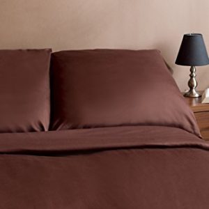 Traumhafte Bettwäsche aus Biber - braun 135x200 von Genieße den Schlaf