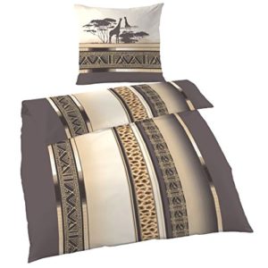 Traumhafte Bettwäsche aus Biber - braun 135x200 von Ido
