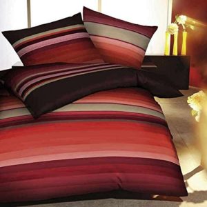 Schöne Bettwäsche aus Biber - braun 135x200 von Kaeppel