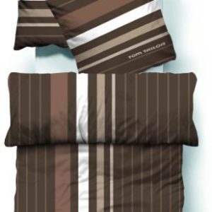 Kuschelige Bettwäsche aus Biber - braun 135x200 von TOM TAILOR